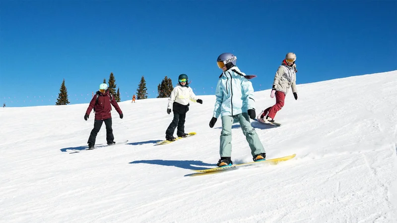 Image description: Skiing at Keystone resort.