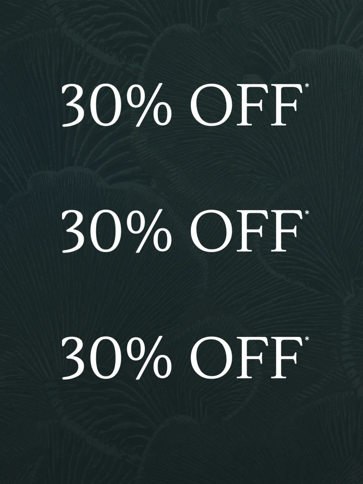 LABOR DAY SALE: 30% OFF*