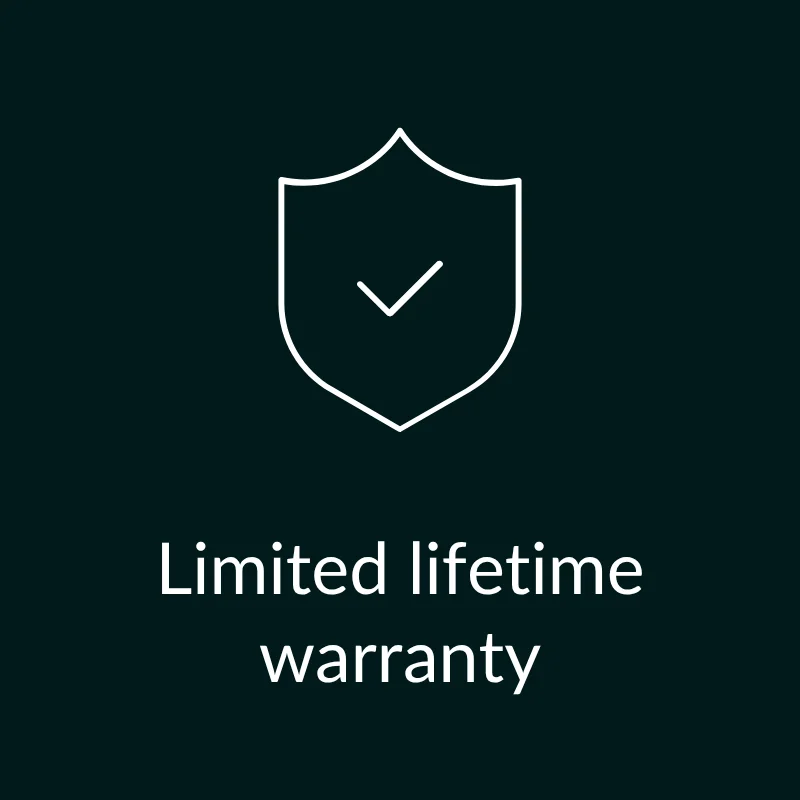 Limited lifetime warranty