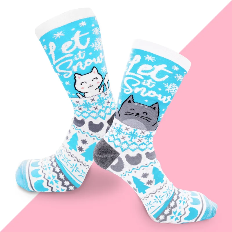 Image of Happy Pawlidays Mix & Match Cat Socks