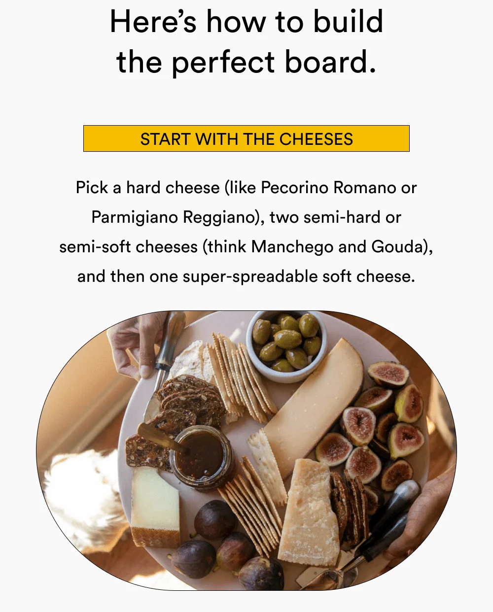 Start with the Cheeses