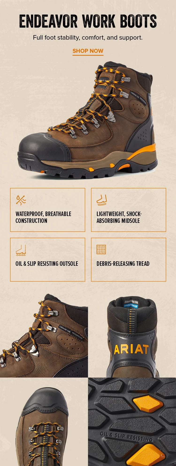 ENDEAVOR WORK BOOTS | SHOP NOW