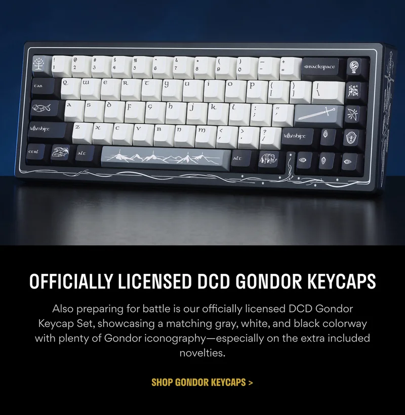 Official Licensed DCD Gondor Keycaps Official Licensed DCD Gondor Keycaps