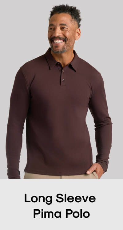 Long Sleeve Pima Polo