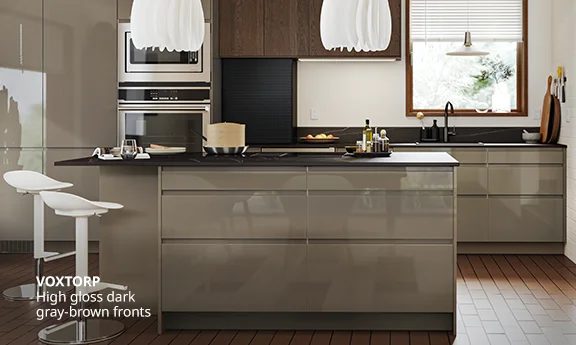 Gray-brown kitchen