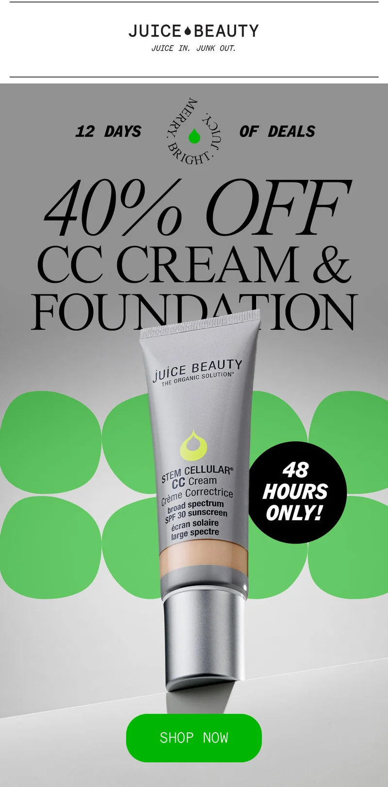 40% Off CC Cream & Foundation