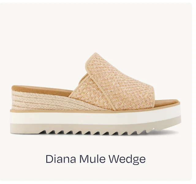 Diana Mule Wedge Sandal