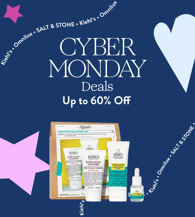 Cyber Monday Deals: up to 60% off select styles; a Kiehl's gift set.