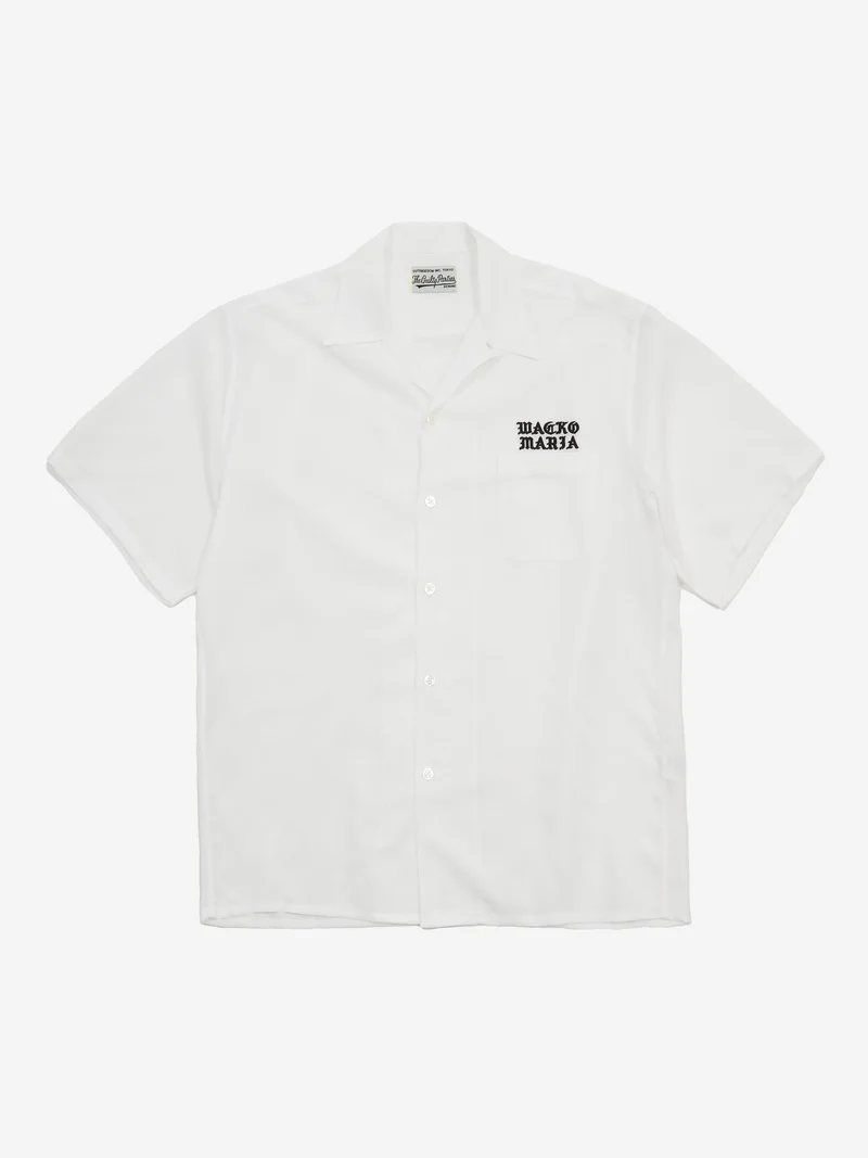 Image of Wacko Maria 50's Short Sleeve Shirt - White