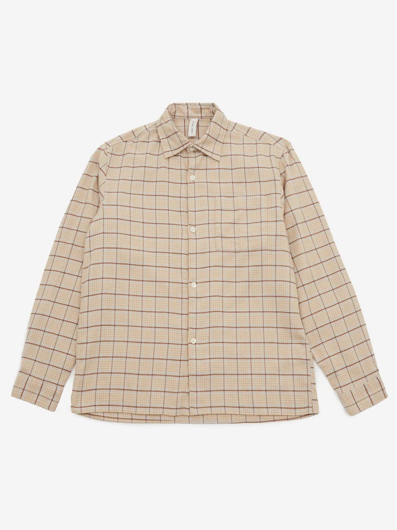 Image of ANOTHER ASPECT ANOTHER Shirt 4.0 - Brown/Yellow Stripe