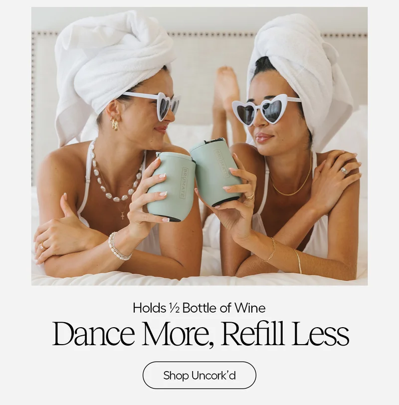 Holds 1/2 Bottle of Wine: Dance More, Refill Less