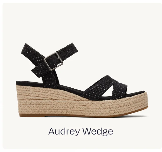 Audrey Wedge Sandal