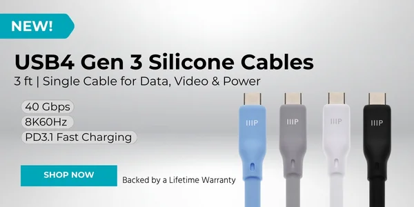 New (tag) USB4 Gen 3 Silicone Cables PD3.1 Fast Charging