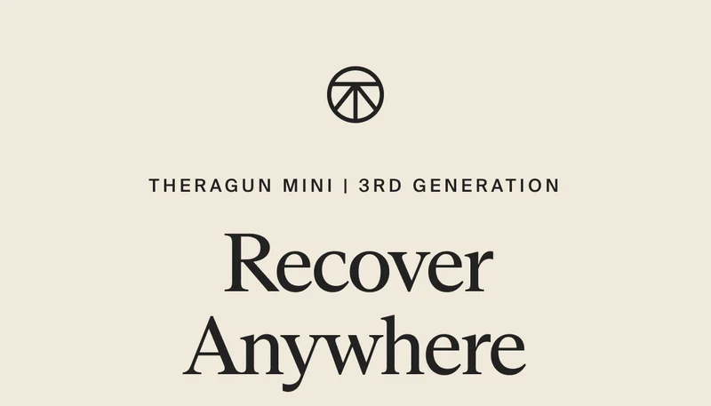 THERAGUN MINI | 3rd generation | Recover Anywhere