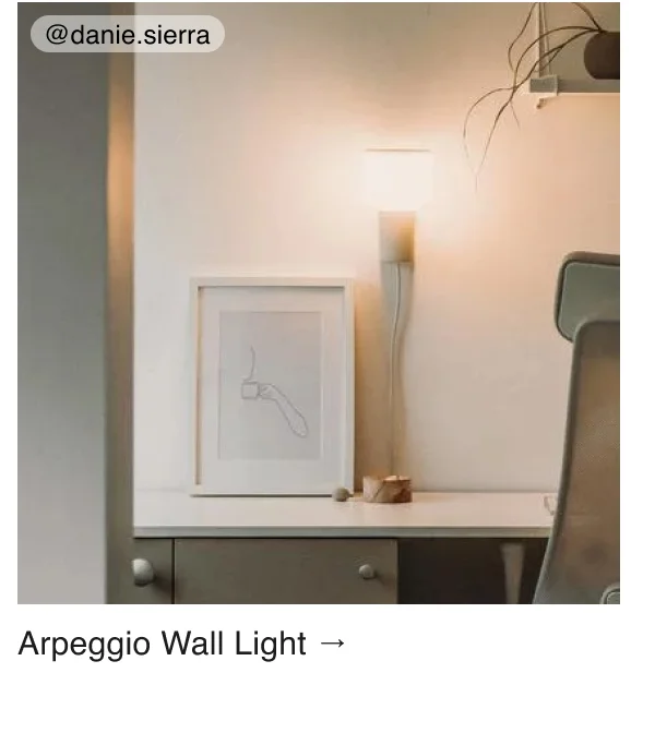 Arpeggio Wall Light →