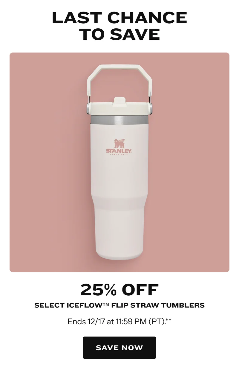 25% off Select IceFlow Flip Straw Tumblers