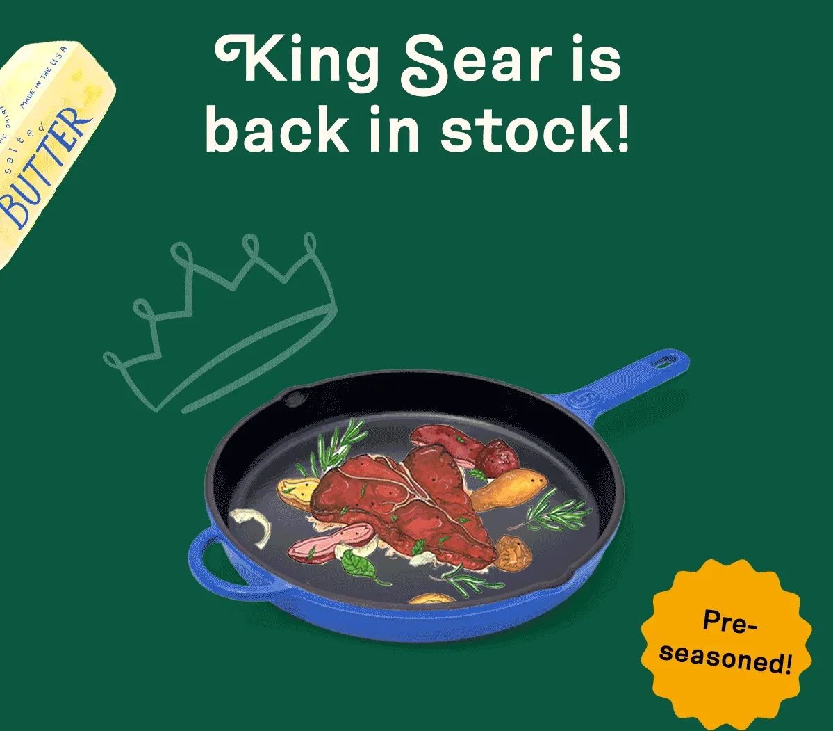 King sear is back in stock!