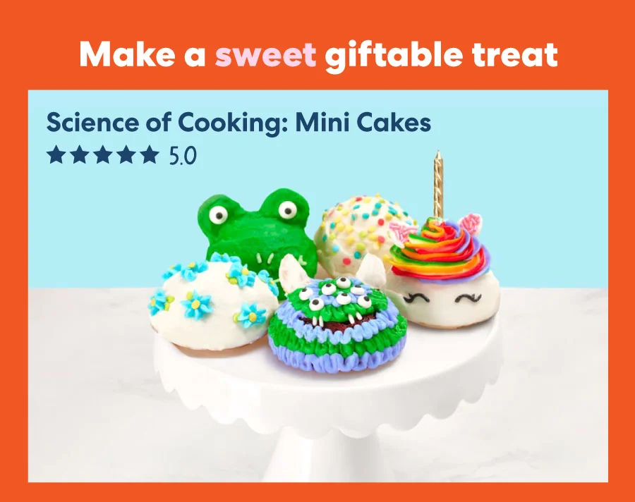 Make a sweet giftable treat with Science of Cooking: Mini Cakes