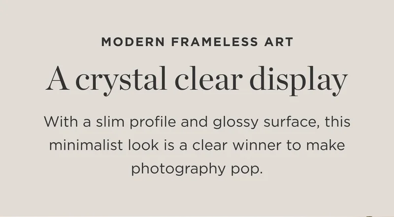 Modern Frameless
