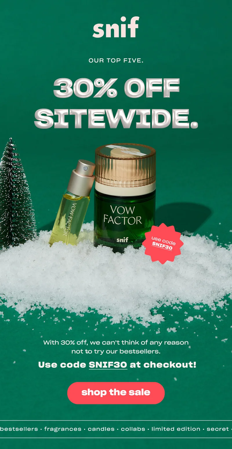 Get 30% off with code SNIF30 ↗