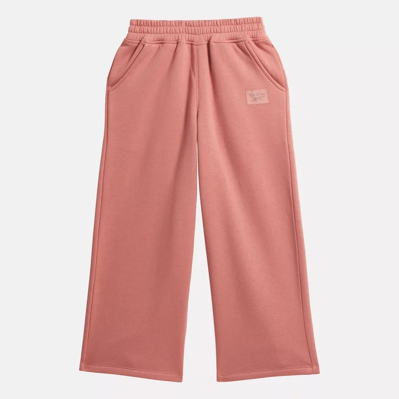 Image of Wide Leg Fleece Pants - Little Kids