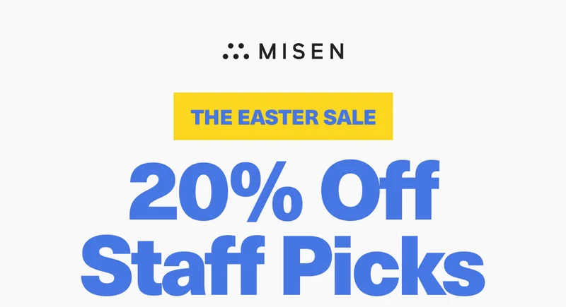 The Easter Sale! Enjoy 20% Off Staff Picks