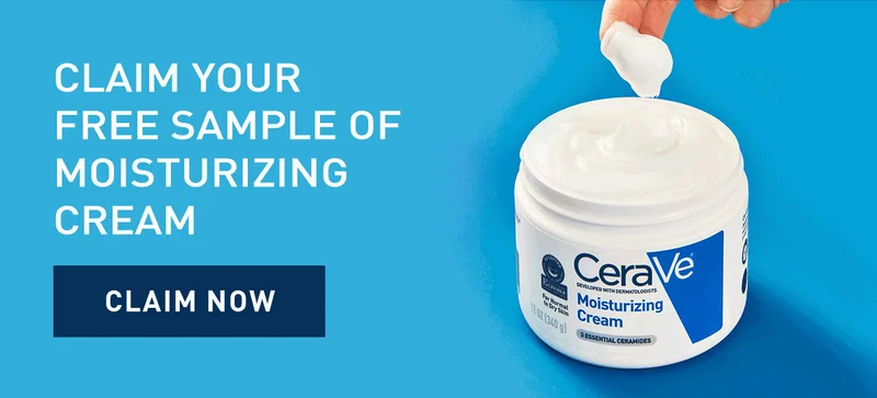 CLAIM YOUR FREE SAMPLE OF MOISTURIZING CREAM