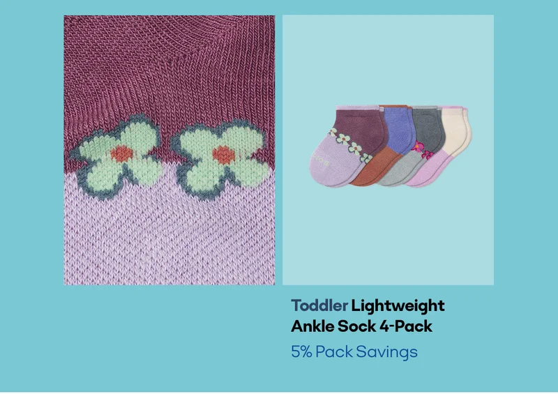 Toddler Lightweight Ankle Sock 4-Pack 5% Pack Savings