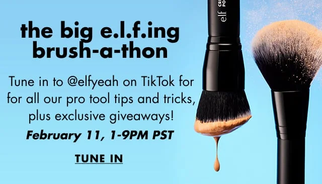the big e.l.f.ing brush-a-thon