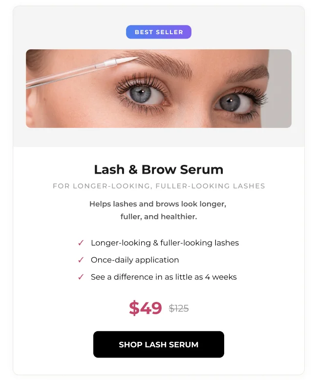 an image of a woman with a mascara brush and eyeliners
