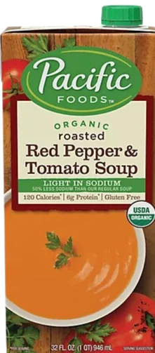 Image of Pacific Foods Organic Roasted Red Pepper and Tomato Soup