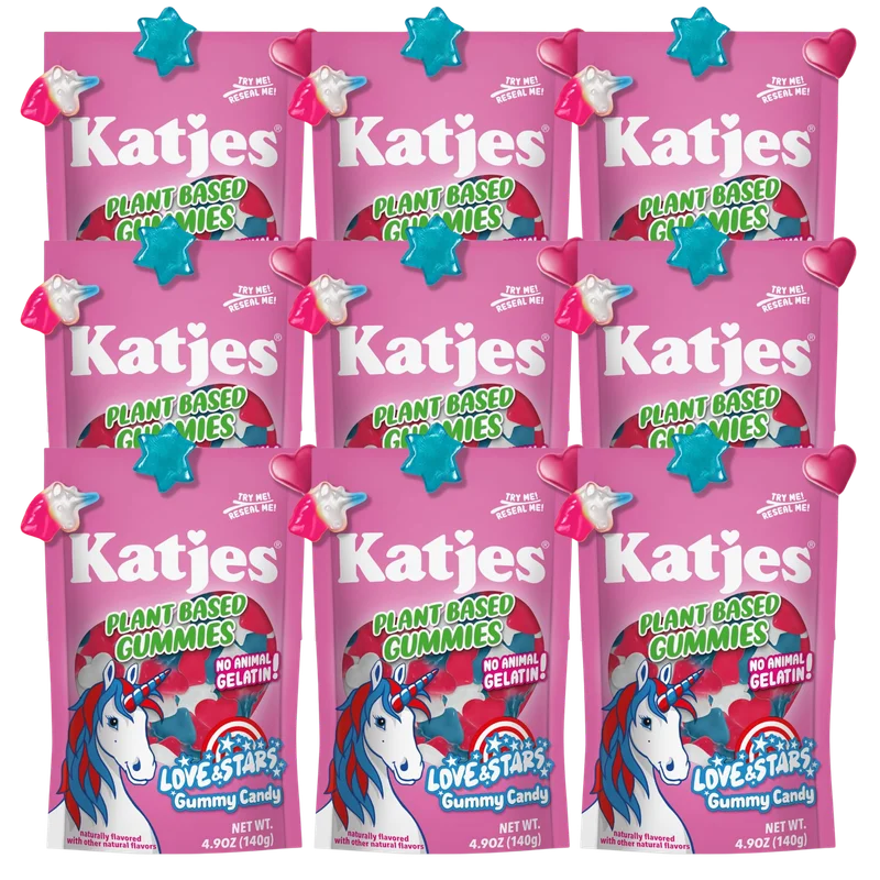Image of Katjes Love & Stars Gummy Candy (9 Pack)