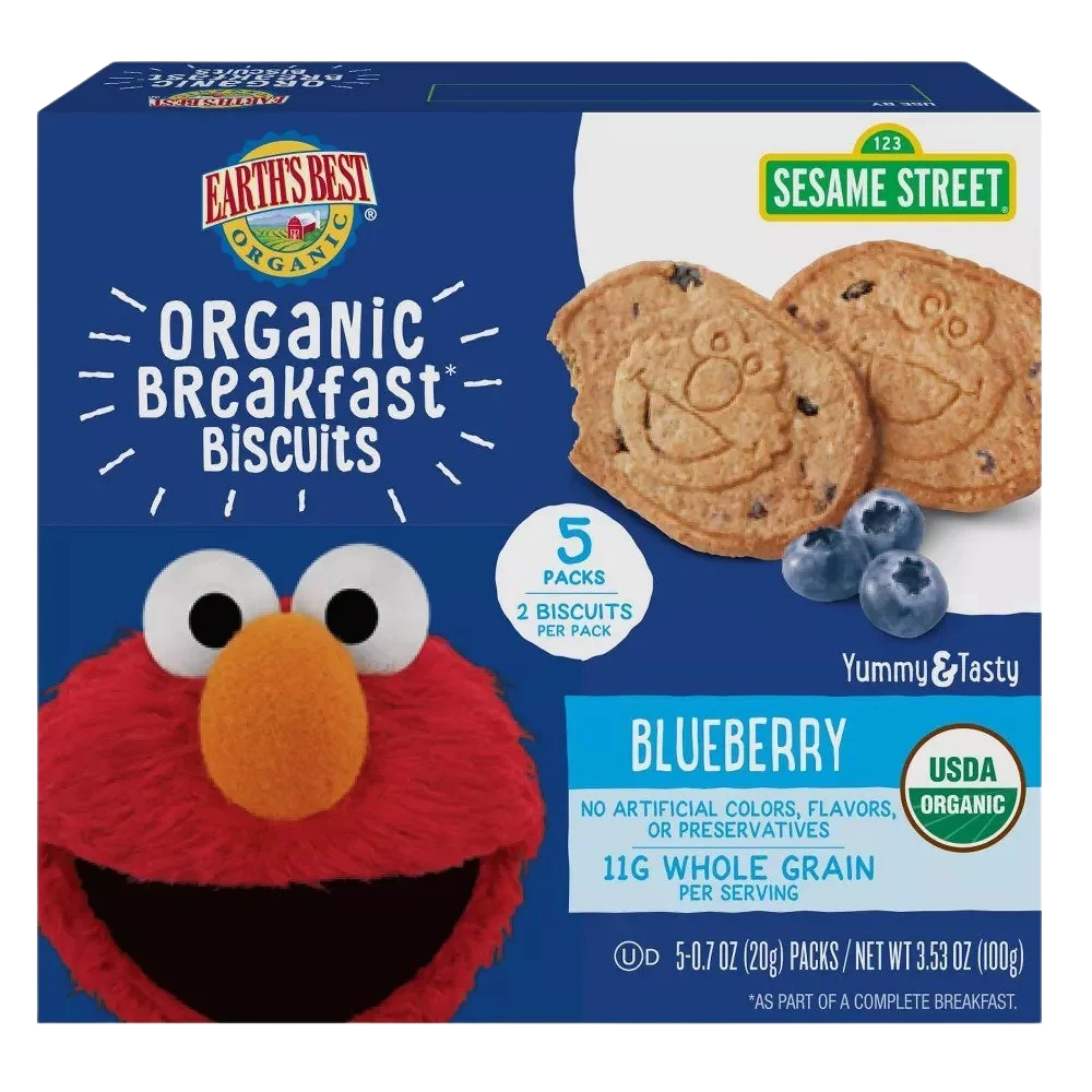 Image of Earth's Best Organic Breakfast Biscuits - Blueberry