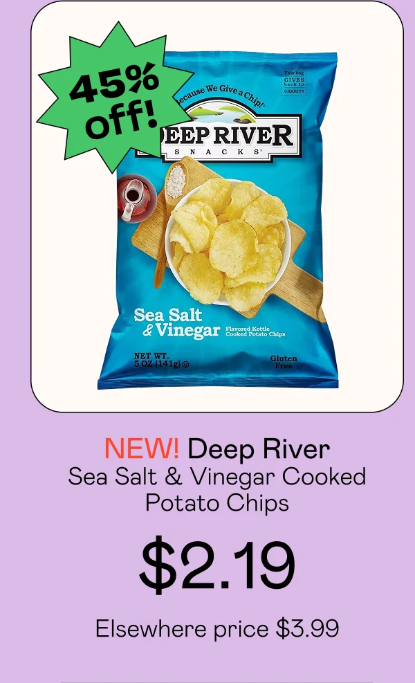 Sea Salt & Vinegar Cooked Potato Chips