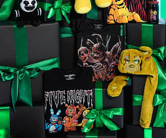 HT and Five Nights At Freddy's. Shop Now