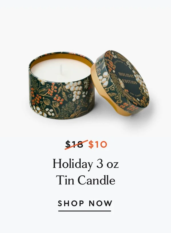 Holiday Tin Candle