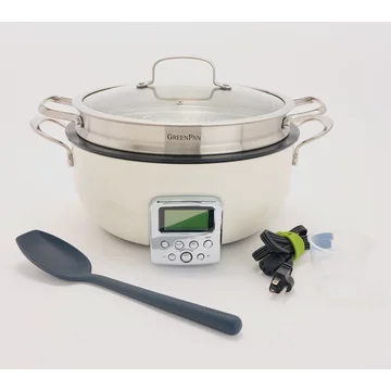 GreenPan Elite 6-Quart Electric Multi-Pot with Steamer & Tool