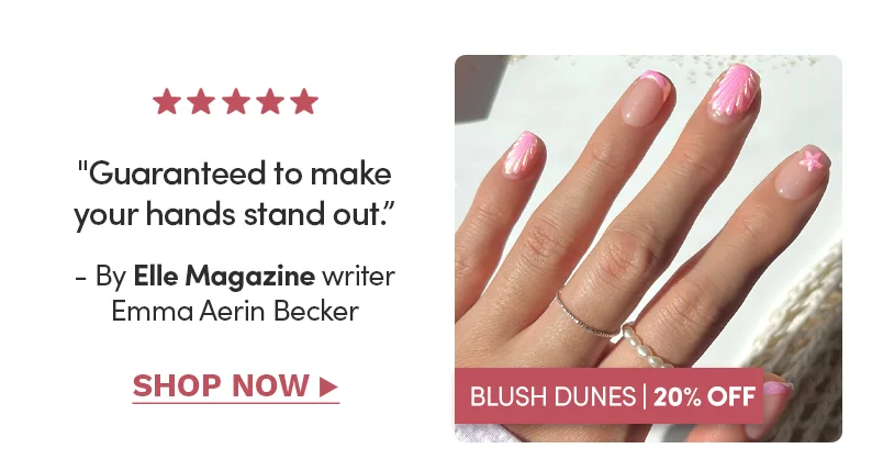 Shop 20 % Off Blush Dunes with the code TWENTYSIX
