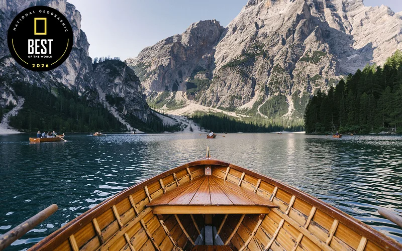 Rowboat on Lago di Braies