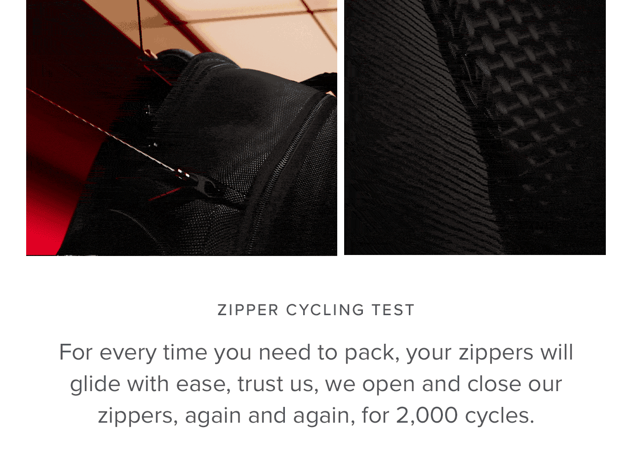 ZIPPER CYCLING TEST