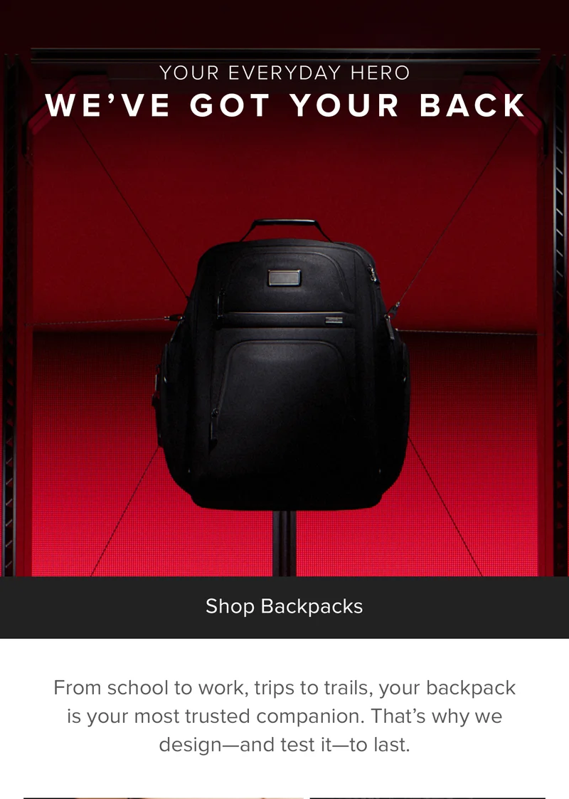 YOUR EVERYDAY HERO - SHOP ALPHA BACKPACKS