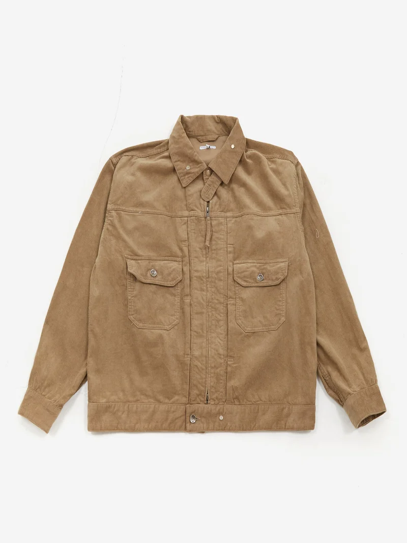 Image of Engineered Garments Trucker Jacket - Khaki Corduroy