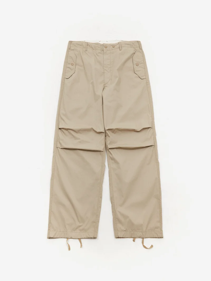 Image of Engineered Garments Over Pant - Khaki Cotton Duracloth