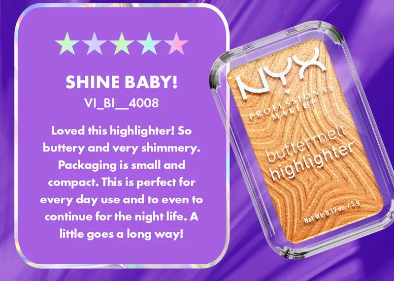 So buttery and very shimmery.