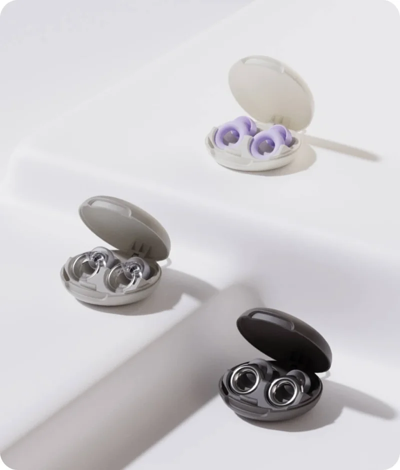 Three pairs of earplugs