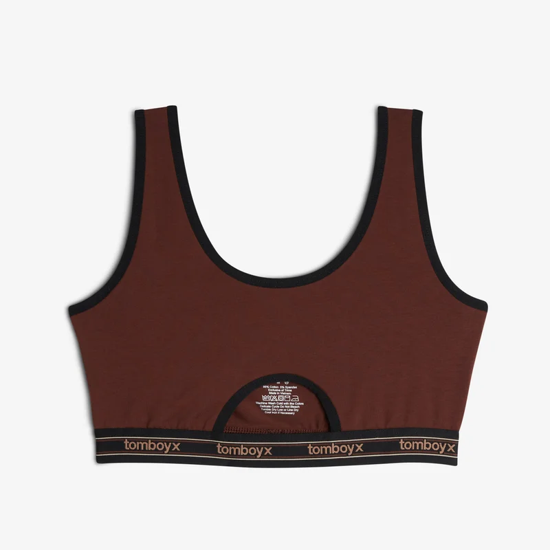 Image of Peekaboo Soft Bra - Chocolate Fondant