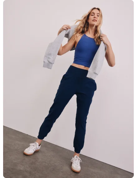 Spacedye Midi Jogger in Nocturnal Navy