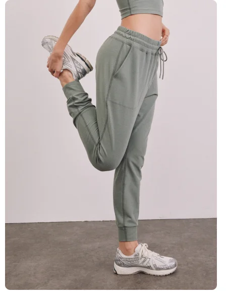 Spacedye Commuter Midi Jogger in Grey Sage Heather
