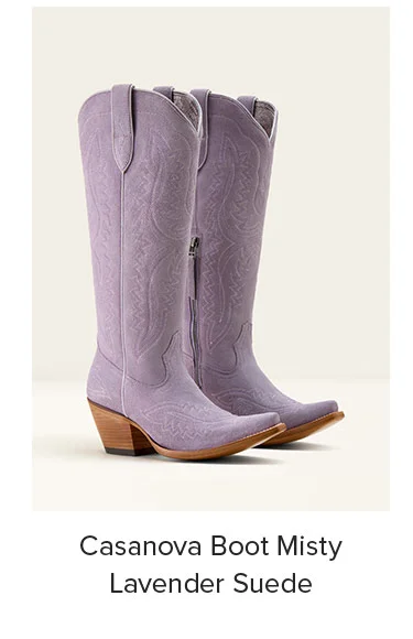 Casanova Boot Misty Lavender Suede