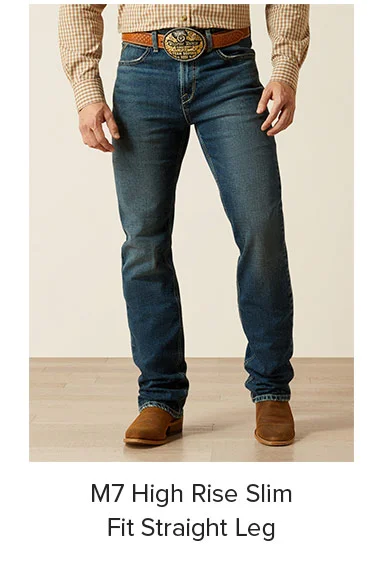 M7 High Rise Slim Fit Straight Leg
